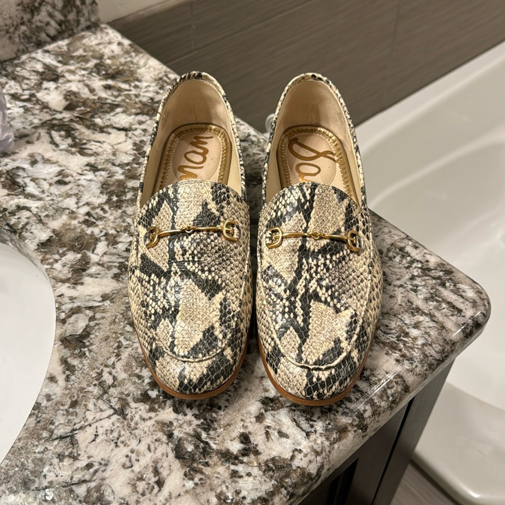 Sam Edelman snake print loafers